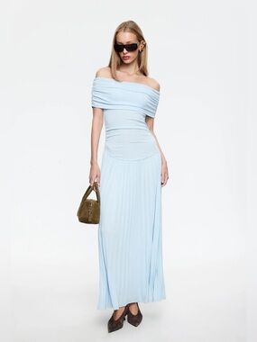 Lioness Field Of Dreams Maxi Dress | soft blue A1